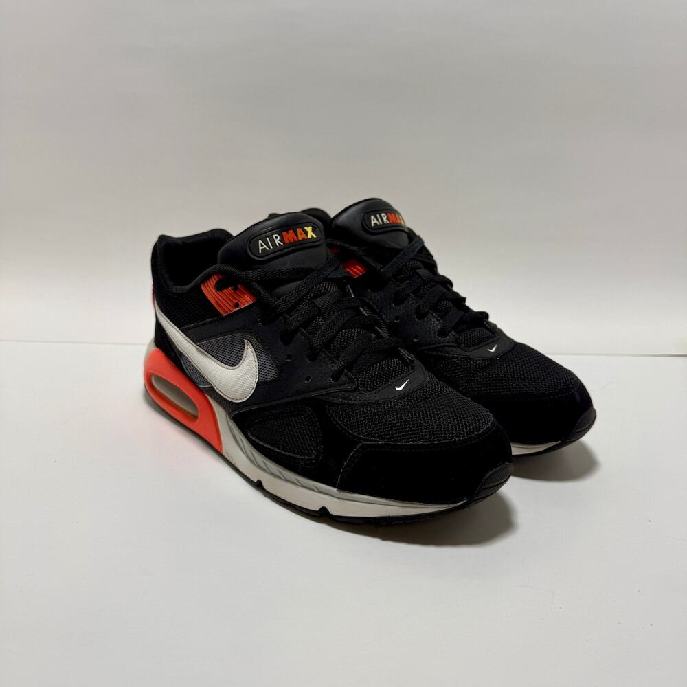 Vintage Nike Air Max IVO Black Orange White Retro Running Shoes Men's Size